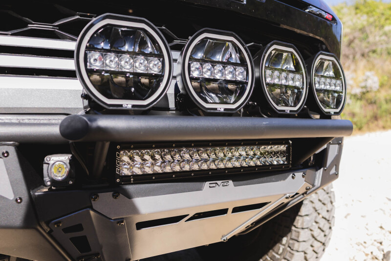 Chevrolet Colorado ZR2 Front Bumper - DV8 Offroad - Tube with Skid Plates - Micro-Texture Black with Gray Accents - `23-`26